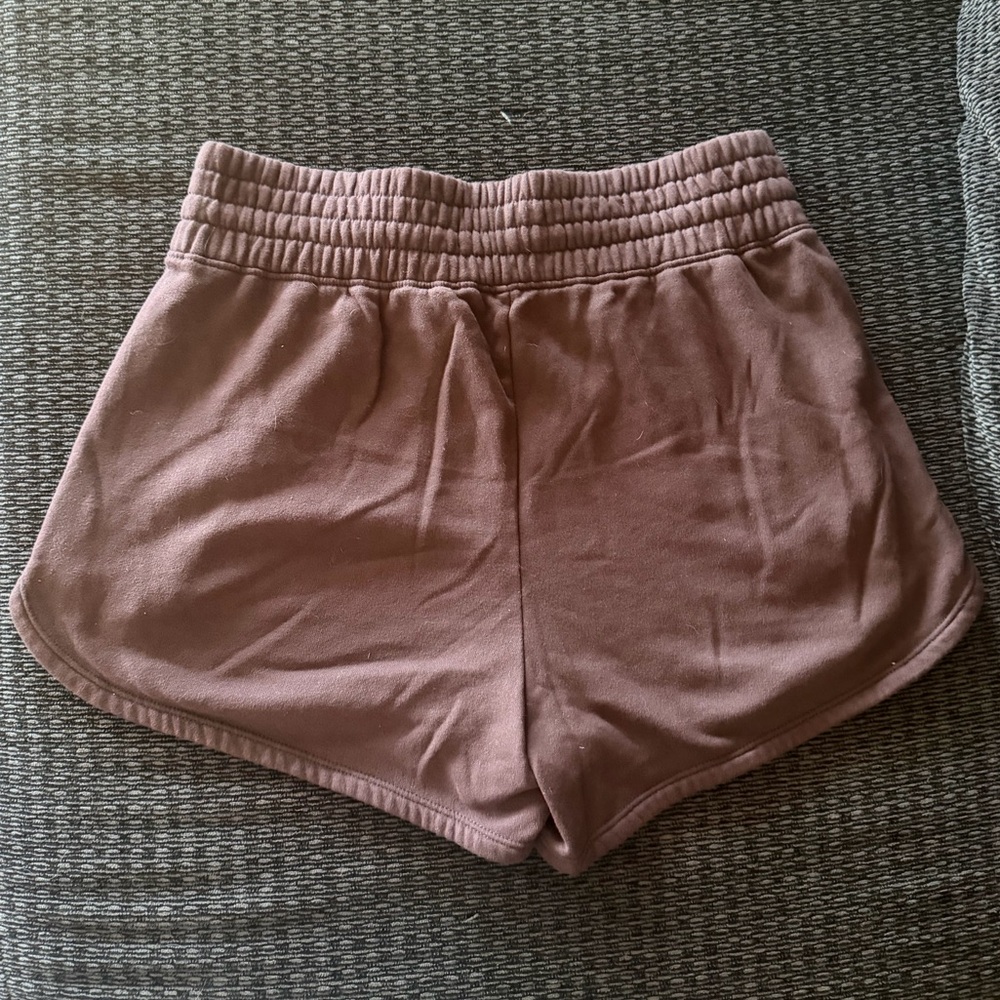 Abercrombie & Fitch Mauve Drawstring Athletic Lounge Shorts - Picture 2 of 3